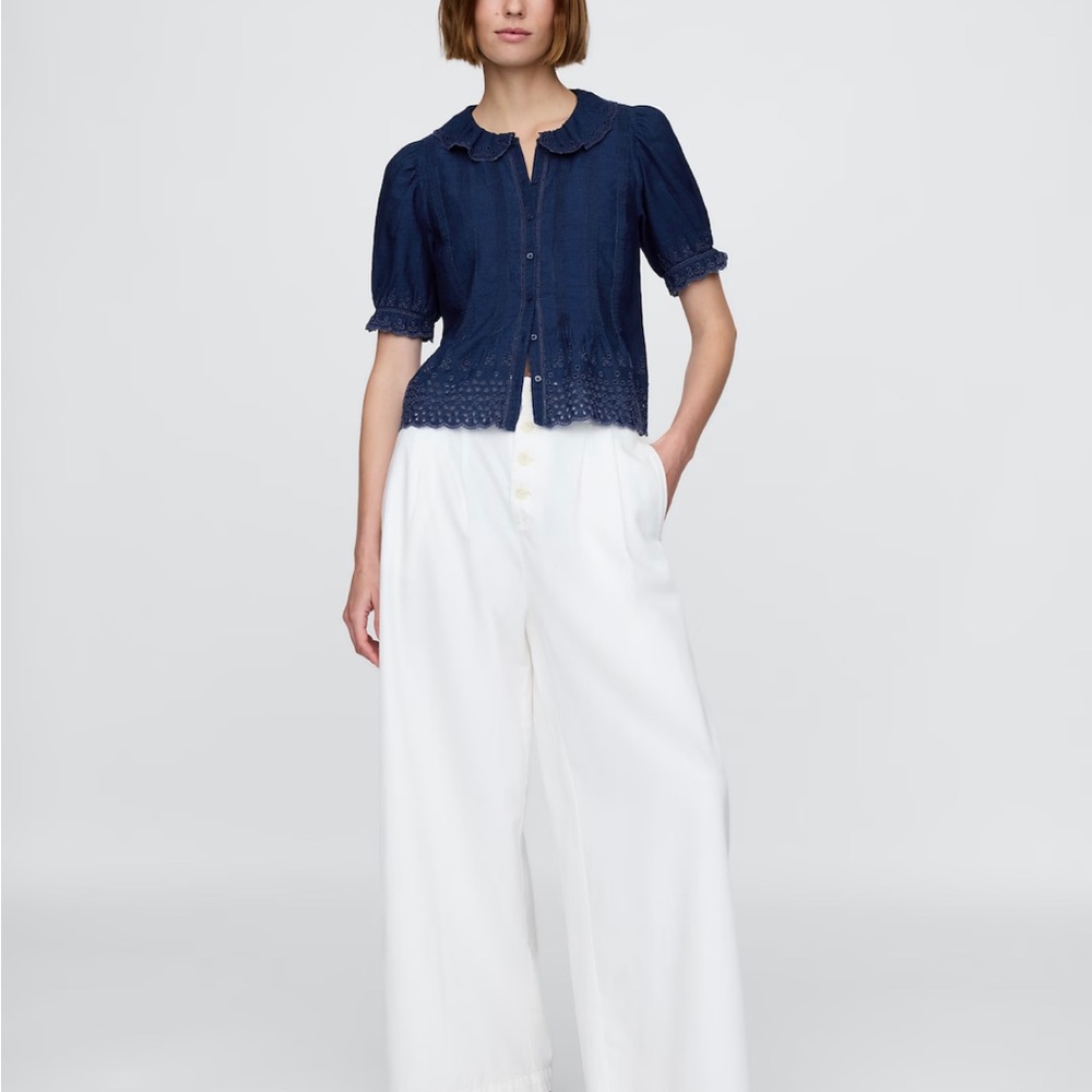 Navy Blue Women's Blouse